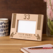 Cadres Gravés Baseball Player Silhouette Sports (Gauche)