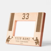 Cadres Gravés Baseball Player Silhouette Sports (Gauche)