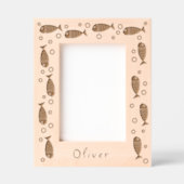 Cadres Gravés Beaux poissons et bulles (Recto)