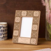 Cadres Gravés Belle mosaïque motifs géométriques message génériq (Gauche)