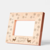 Cadres Gravés Belle Snowflakes Deer Joyeux Noël (Gauche)