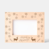 Cadres Gravés Belle Snowflakes Deer Joyeux Noël (Recto)