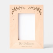 Cadres Gravés Berries de Noël au laser Nom de famille (Recto)