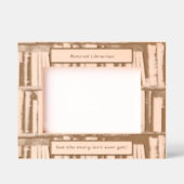 Cadres Gravés Bibliothécaire retraitée mais l'histoire n'est pas (Recto)