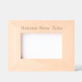 Cadres Gravés Bienvenue Accueil Jumeaux (Recto)