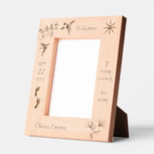 Cadres Gravés Bienvenue Photo bébé (Gauche)