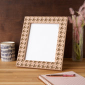 Cadres Gravés Black White Modern Houndstooth Pattern (Gauche)