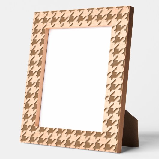 Cadres Gravés Black White Modern Houndstooth Pattern (Gauche)