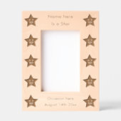 Cadres Gravés Bleu clair Star de célébration Personnalisé (Recto)