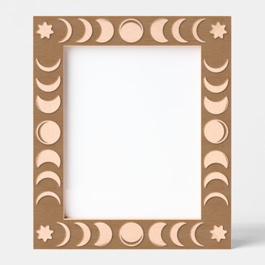Cadres Gravés Boho Moon Phase Celestial Engraved Frame (Recto)
