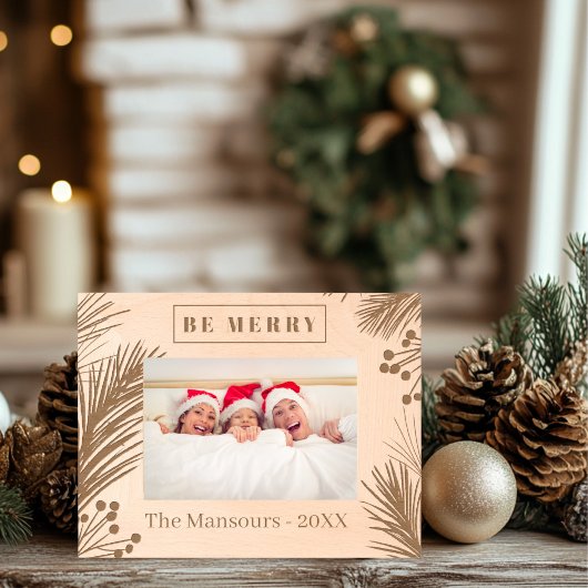 Cadres Gravés Bois de pin personnalisé