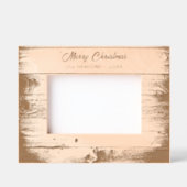 Cadres Gravés Bois Rustique Joyeux Noël Fêtes (Recto)