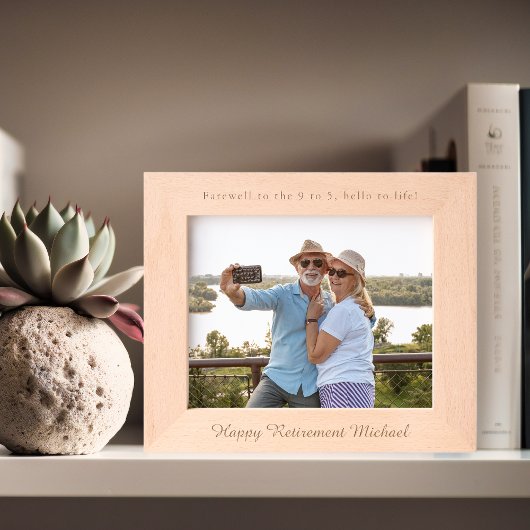 Cadres Gravés Bonne retraite | Personnalisé