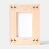 Cadres Gravés Bonnets de Pâques et jonquilles personnalisés (Recto)