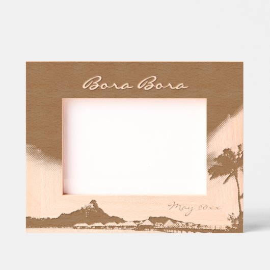 Cadres Gravés Bora Bora 7" x 5" (Recto)