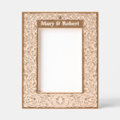 Cadres Gravés Bordure de feuillage de vigne Modèle personnalisé (Recto)