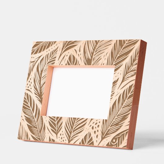 Cadres Gravés Bordure de plumes (Gauche)