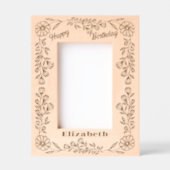 Cadres Gravés Bordure florale botanique élégante Anniversaire et (Recto)