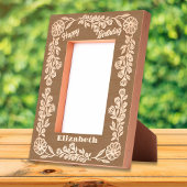 Cadres Gravés Bordure florale botanique élégante Anniversaire et