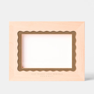 Cadres Gravés Bordure ondulée amusante simple moderne minimal