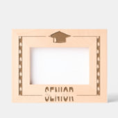 Cadres Gravés Bordures de feuilles supérieures noires classiques (Recto)