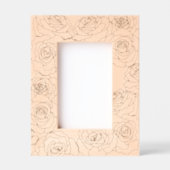 Cadres Gravés Botanique florale rose (Recto)