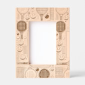 Cadres Gravés Boule de pickleball en bois gravé de 4" x 6" (Recto)