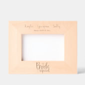 Cadres Gravés Bride Squad Mariage Bridesmaitres (Recto)