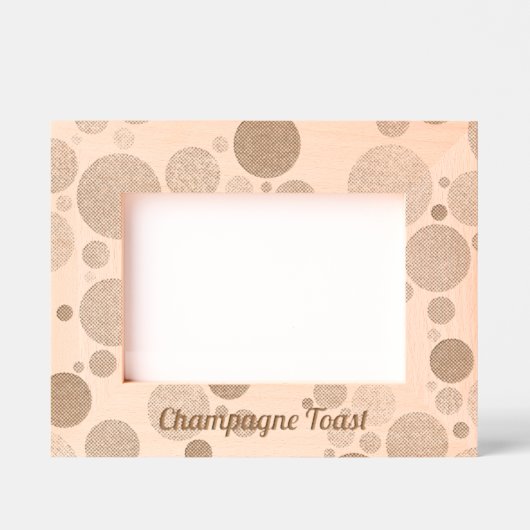 Cadres Gravés Bulles de champagne Toast Frame souvenir (Recto)