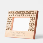 Cadres Gravés Cadeau de conception cardiaque romantique avec tex (Gauche)