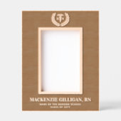 Cadres Gravés Cadeau personnalisé de l'École de soins infirmiers (Recto)