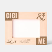 Cadres Gravés Cadeau photo Gigi and Me (Recto)