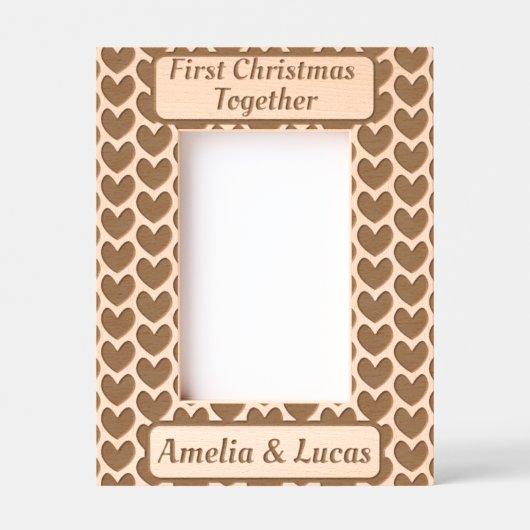 Cadres Gravés Calligraphie du premier Noël (Recto)