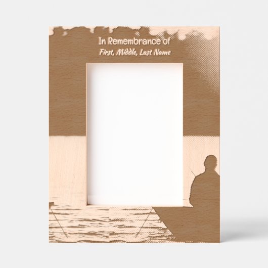 Cadres Gravés Carte de poche Memorial Pêcheur (Recto)