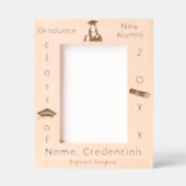 Cadres Gravés Casquette photo, diplôme (Recto)