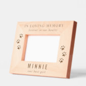 Cadres Gravés Cat Pet Memorial (Gauche)