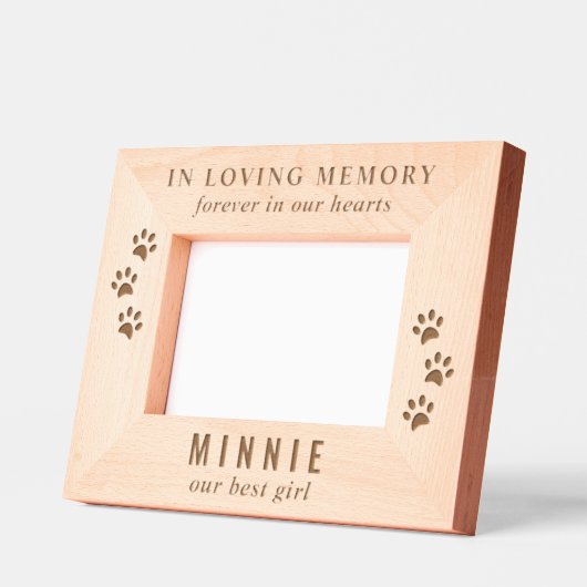 Cadres Gravés Cat Pet Memorial (Gauche)