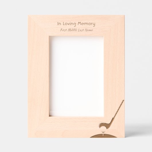 Cadres Gravés Célébration de la vie Souvenir Golfer (Recto)