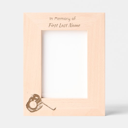 Cadres Gravés Celebration of Life Service Baseball Game Player (Recto)