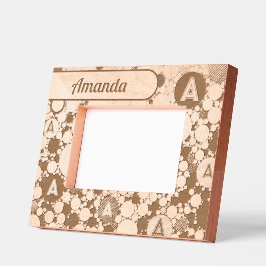 Cadres Gravés Cercles et lettres (Gauche)