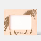 Cadres Gravés Cheval personnalisé (Recto)
