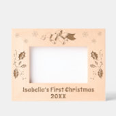 Cadres Gravés Christmas Bells Holly Flakes Feuille Custom (Recto)