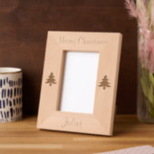 Cadres Gravés Christmas Trees Xmas Laser Etched Picture Frame (Gauche)
