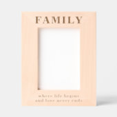 Cadres Gravés Citation Familiale Simple Typographie Moderne (Recto)