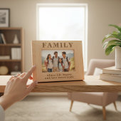 Cadres Gravés Citation Familiale Simple Typographie Moderne