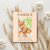 Cadres Gravés Citation Familiale Simple Typographie Moderne