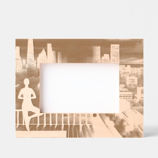 Cadres Gravés Citation inspirante avec illustration dynamique (Recto)