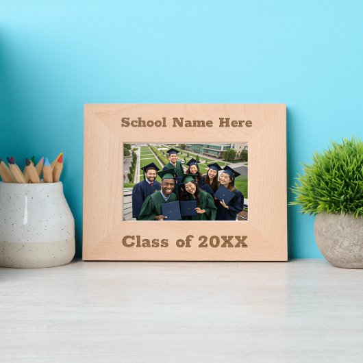 Cadres Gravés Classe 20XX Groupe scolaire Photographie Script ru