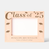 Cadres Gravés Classe de 2025 Élégant diplôme Cap (Recto)