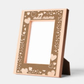 Cadres Gravés coeur de frontière romantique (Gauche)